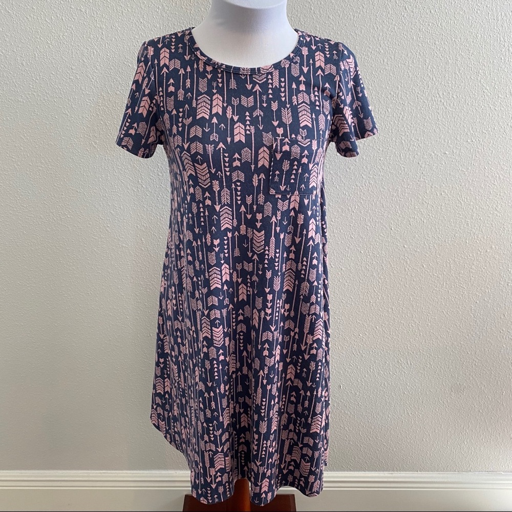 LuLa Roe Carly Unicorn🦄 Arrow Dress Size XXS